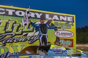 Rick LeMieux celebrates winning the sport mod feature