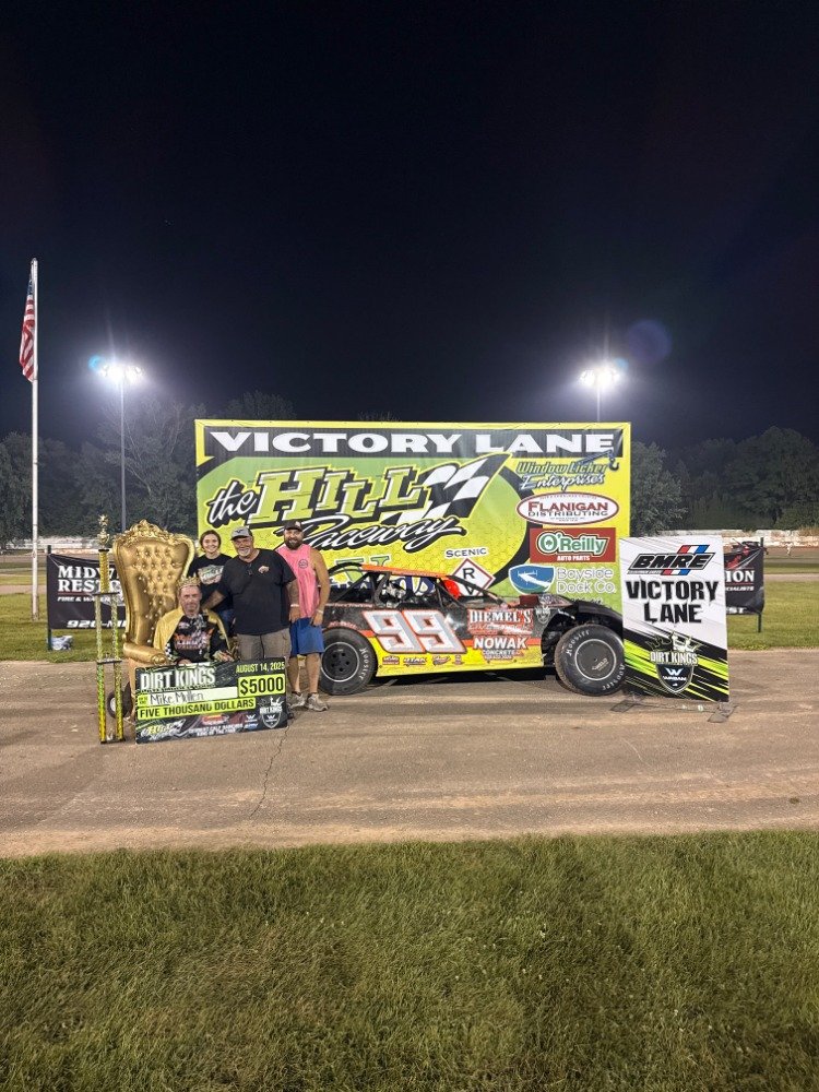 Mike Mullen captures Dirt Kings Feature at The Hill Raceway